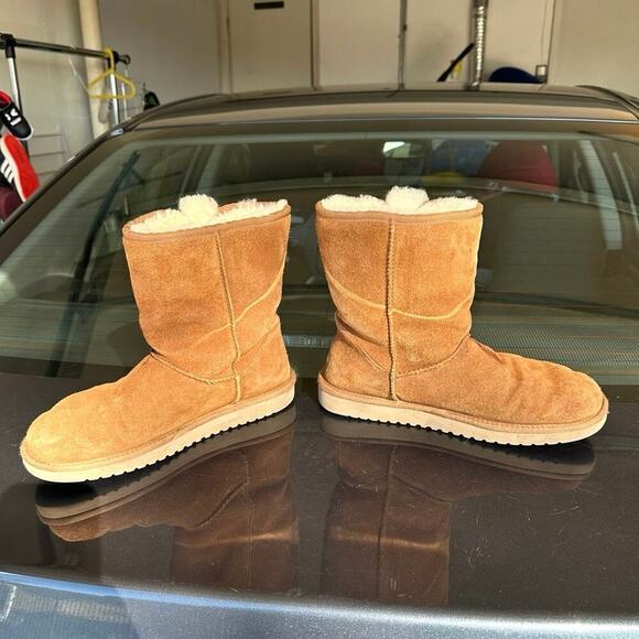 Koolaburra by UGG Women's Victoria Short Winter Boots Size 10 Chestnut Brown - Picture 14 of 15